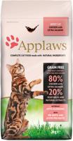 Applaws Complete Natuurlijke Droge Kattenvoeding Graanvrij Kip met Extra Lam voor Volwassen Katten - 7.5 kg Hersluitbare Zak - thumbnail