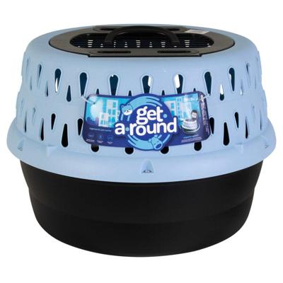Petmate Get-A-Round Kennel For Cats Blue Petmate Get-A-Round Kennel For Cats Blue