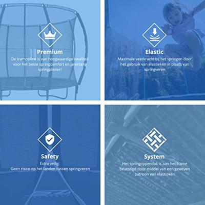 Trampoline - Senz Sports - Premium - 305 cm - Rond - J5000 serie