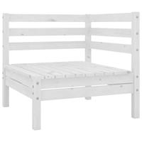 3-delige Loungeset massief grenenhout wit - thumbnail