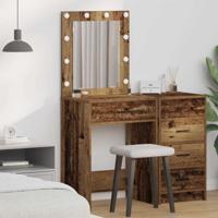 Kaptafel met lade Oud Hout 50 x 41 x 135 cm Bewerkt hout - thumbnail
