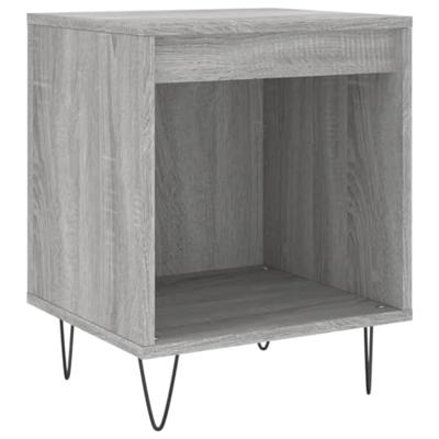Nachtkastjes 2 st 40x35x50 cm bewerkt hout grijs sonoma eiken