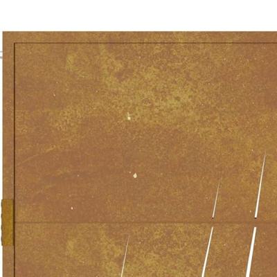 Poort grasontwerp 105x155 cm cortenstaal Poort grasontwerp 105x155 cm cortenstaal