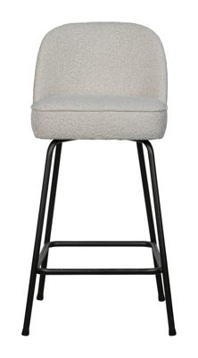 WOOOD Barkruk 'Vogue' Bouclé, kleur Naturel (zithoogte 65cm)