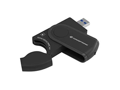 Conceptronic StreamVault BIAN04B geheugenkaartlezer USB 3.2 Gen 1 (3.1 Gen 1) Type-A Zwart Conceptronic StreamVault BIAN04B geheugenkaartlezer USB 3.2 Gen 1 (3.1 Gen 1) Type-A Zwart