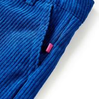 Kinderbroek 92 ribfluweel kobaltblauw - thumbnail