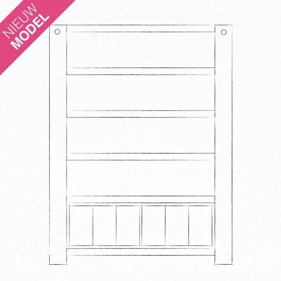 Boekenkast Bolt (160cm) | Hout  | Eikenhout | Lichtbruin