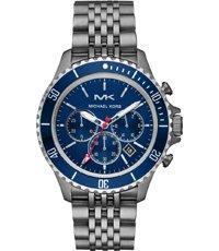 Horlogeband Michael Kors MK8727 Roestvrij staal (RVS) Antracietgrijs 22mm