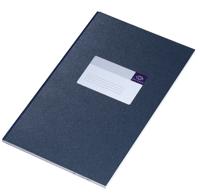 Notitieboek Djois Atlanta gelijmd 330x205 192blz lijn blauw - thumbnail