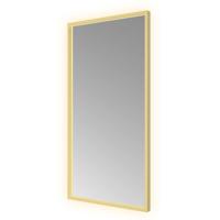 Spiegel Hotbath &MORE 80x50 cm LED-Verlichting Spiegelverwarming Rechthoek Geborsteld Messing PVD - thumbnail