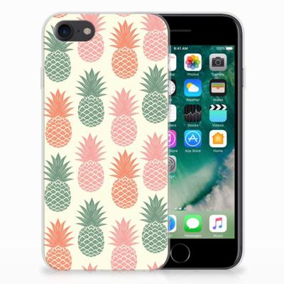 iPhone SE 2022 | SE 2020 | 8 | 7 | Siliconen Case | Ananas