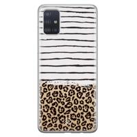 Samsung Galaxy A51 siliconen hoesje - Leopard lines - thumbnail