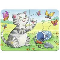 Ravensburger puzzel 4in1 schattige huisdieren 2-4-6-8 stukjes - thumbnail