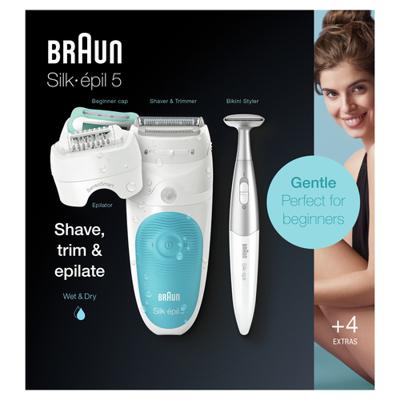 Braun Silk-epil 5-810 SensoSmart Epilator Wit, Blauw - thumbnail
