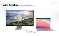 i-tec C31HUBMETAL8KPDPRO USB-C dockingstation - thumbnail