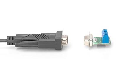 DIGITUS USB naar seriële adapter - RS485 converter - USB 2.0 Type-C naar DSUB 9M - FTDI FT232RL chipset - 1 m aansluitkabel