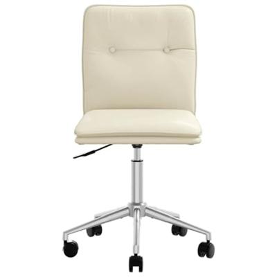 Eetkamerstoel kunstleer crmekleurig Eetkamerstoel kunstleer crmekleurig