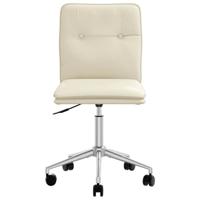 Eetkamerstoel kunstleer crmekleurig - thumbnail