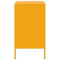 Nachtkastje 36x39x68 cm staal mosterdgeel - thumbnail