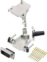 encitech D45ZF15-DBCP15-K 6355-0049-02 D-sub male connectorset 45 ° Aantal polen: 15 Crimpen 1 stuk(s) - thumbnail