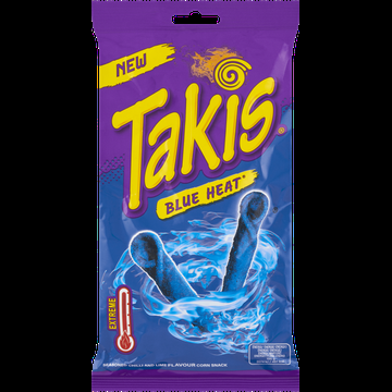 Takis Blue Heat Seasoned Chilli and Lime Flavour Corn Snack 100 g bij Jumbo
