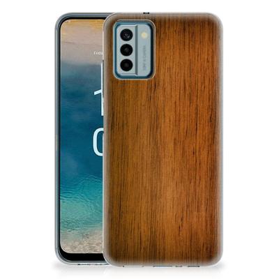 Nokia G22 | Bumper Hoesje | Donker Hout