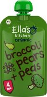 Broccoli pears and peas 4+ maanden bio 120 Gram - thumbnail