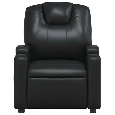 Massagestoel verstelbaar kunstleer zwart
