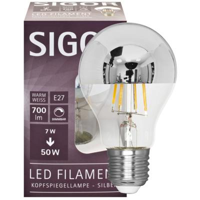 LED kopspiegellamp 7W 720 lumen E27 filament dimbaar 6119201