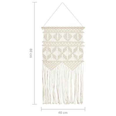 Wandhanger macram 40x80 cm katoen