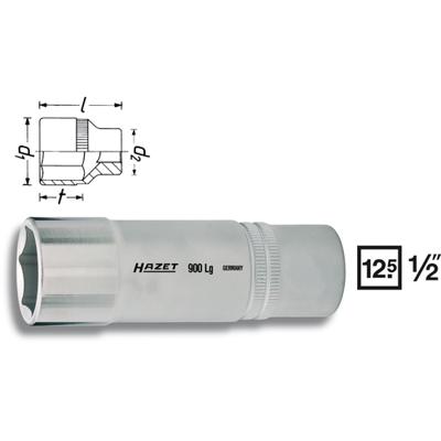 HAZET dopsleutel 6-kt insert 15mm 1/2z 900lg-15 - thumbnail