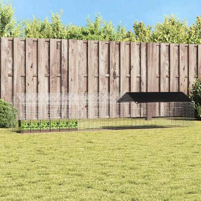 Konijnenkooi Zilver 400 x 78 x 78 cm Gegalvaniseerd staal Konijnenkooi Zilver 400 x 78 x 78 cm Gegalvaniseerd staal