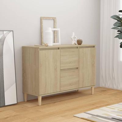 Dressoir 101x35x70 cm bewerkt hout sonoma eikenkleurig
