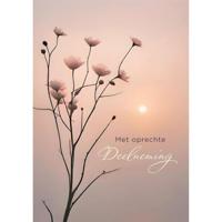 Wenskaart hallmark condoleance bloemen 6 stuks - thumbnail