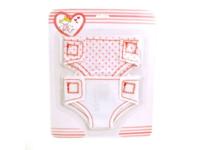 Poppenluiers Stof Op Kaart 2 Stuks - thumbnail