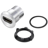 TRU COMPONENTS TC-11980452 HDMI-paneeladapterbus HDMI-bus - HDMI-bus Zilver Inhoud: 1 stuk(s) - thumbnail