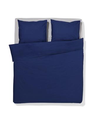 HEMA Dekbedovertrek 200x200/220cm percal donkerblauw (donkerblauw)