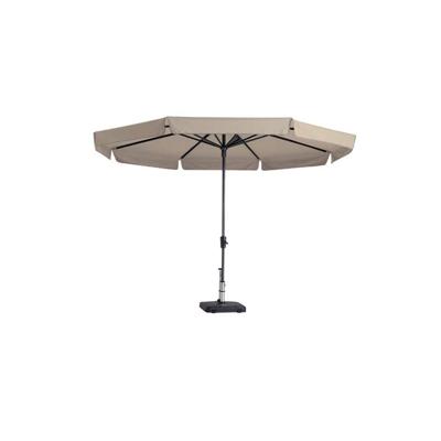 Parasol syros d350cm+volant ecru
