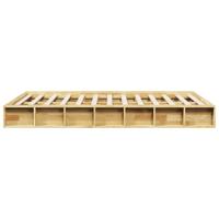Bedframe zonder matras 120x200 cm massief hout eiken - thumbnail