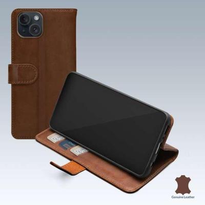 Mobilize Leather Wallet Apple iPhone 13/14/15 Brown