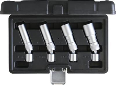 KS Tools 517.1145 3/8 bougieset, 4-delig, magnetisch met scharnier