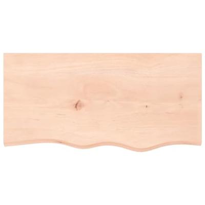 Tafelblad 80x40x(2-4) cm onbehandeld massief eikenhout