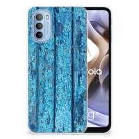 Motorola Moto G31 | G41 | Bumper Hoesje | Wood Blue - thumbnail
