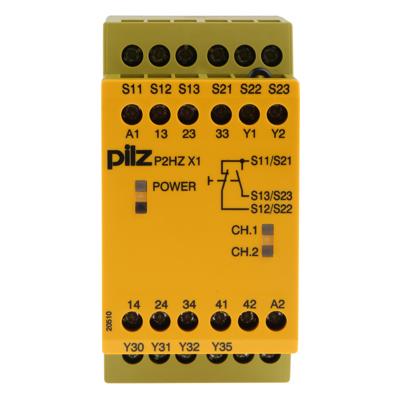 PILZ P2HZ X1 24VDC 3n/o 1n/c Veiligheidsschakelapparaat Voedingsspanning (num): 24 V/DC 3x NO, 1x NC (b x h x d) 45 x 87 x 121 mm 1 stuk(s)