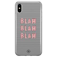 iPhone XS Max siliconen hoesje - Blah blah blah - thumbnail