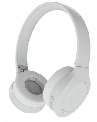 Kygo A4/300 draadloze on-ear hoofdtelefoon (opvouwbare Bluetooth-hoofdtelefoon met microfoon voor iPhone iOS en Android, 16 uur batterijduur) wit