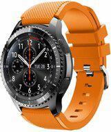 Siliconen sportbandje - Oranje - Geschikt voor Samsung Galaxy Watch 3 (45mm) - Galaxy Watch 46mm - Samsung Gear S3 Classic & Frontier - thumbnail