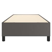 Boxspringframe kunstleer grijs 90x200 cm - thumbnail