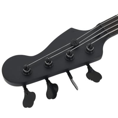 VidaXL Basgitaar voor beginners elektrisch met tas 4/4 46" zwart