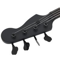 VidaXL Basgitaar voor beginners elektrisch met tas 4/4 46" zwart - thumbnail